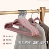 Wholesale of flocked coat racks, special for household hanging clothes, seamless sweater hanging, anti-slip and anti-shoulder corner clothes drying racks details Picture